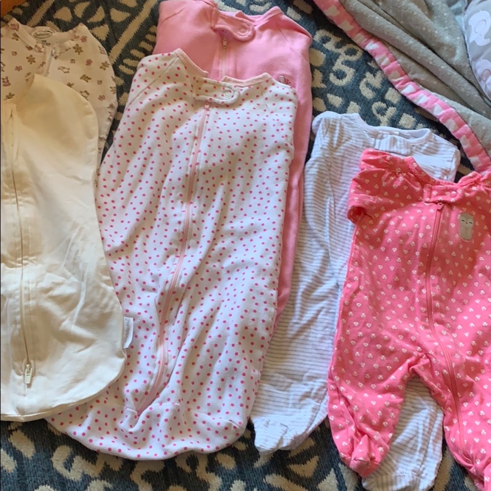 Sleeps sacks and zipper pjs